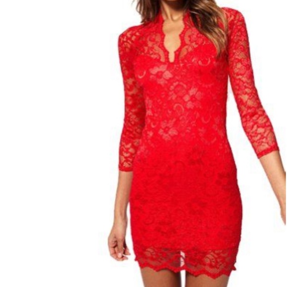 asos v neck dress